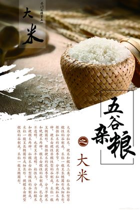 五谷杂粮海报素材PSD宣传单背景图食