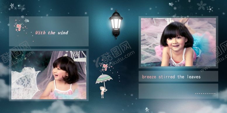 编号：83274109240932382713【酷图网】源文件下载-小小鬼精灵通用相册PSD模板