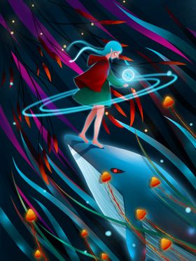 梦觉创意动物合成图片可爱原画儿童卡通