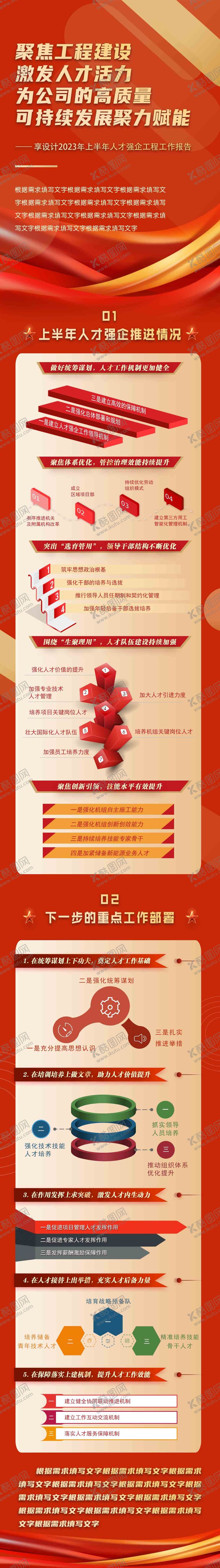 编号：20281001041356549351【酷图网】源文件下载-人才强企推进会一图读懂