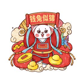 钱兔似锦新年海报