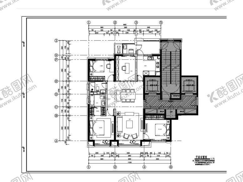 编号：83072910100030362307【酷图网】源文件下载-家装深化施工图
