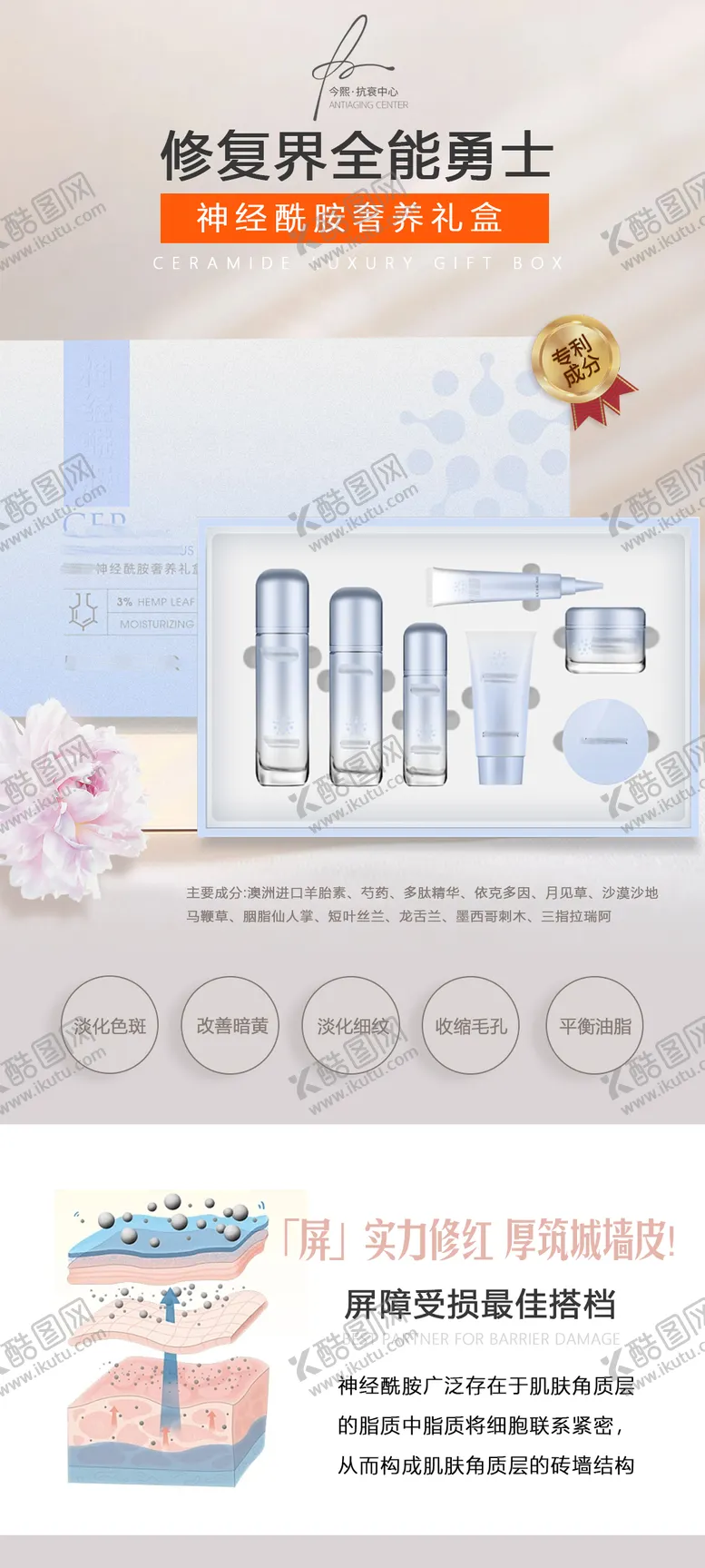 编号：24941102071432235132【酷图网】源文件下载-轻医美修复套盒产品宣传海报