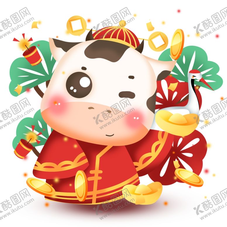 编号：92484509201444489973【酷图网】源文件下载-2021金牛送福牛年