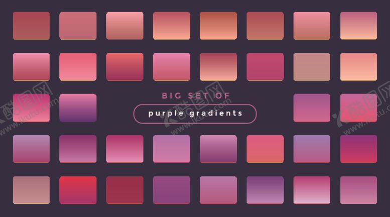 编号：68424409210834073608【酷图网】源文件下载-渐变色卡