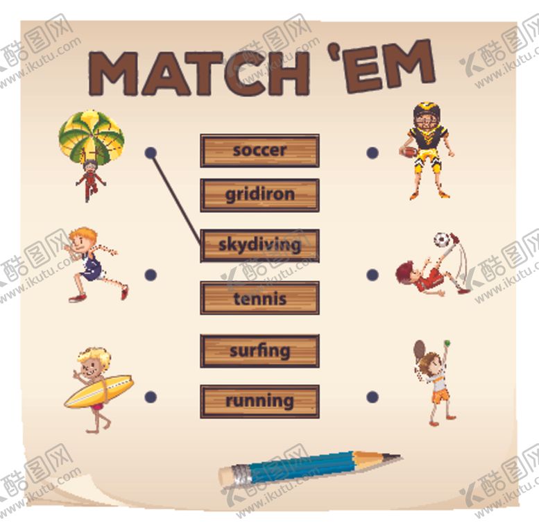 编号：88140210290451295300【酷图网】源文件下载-英文配对游戏