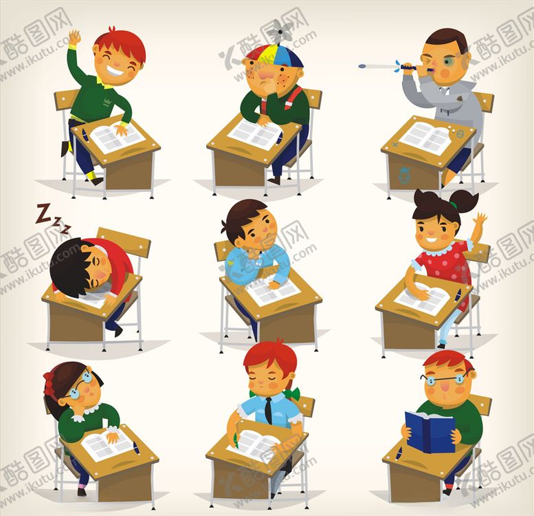 编号：53515809262308578245【酷图网】源文件下载-学生卡通