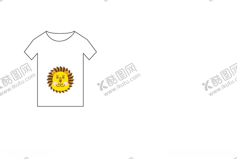 编号：11829810051704178816【酷图网】源文件下载-狮子头T恤