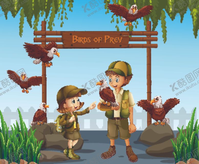 编号：23845909170717599016【酷图网】源文件下载-卡通野营儿童