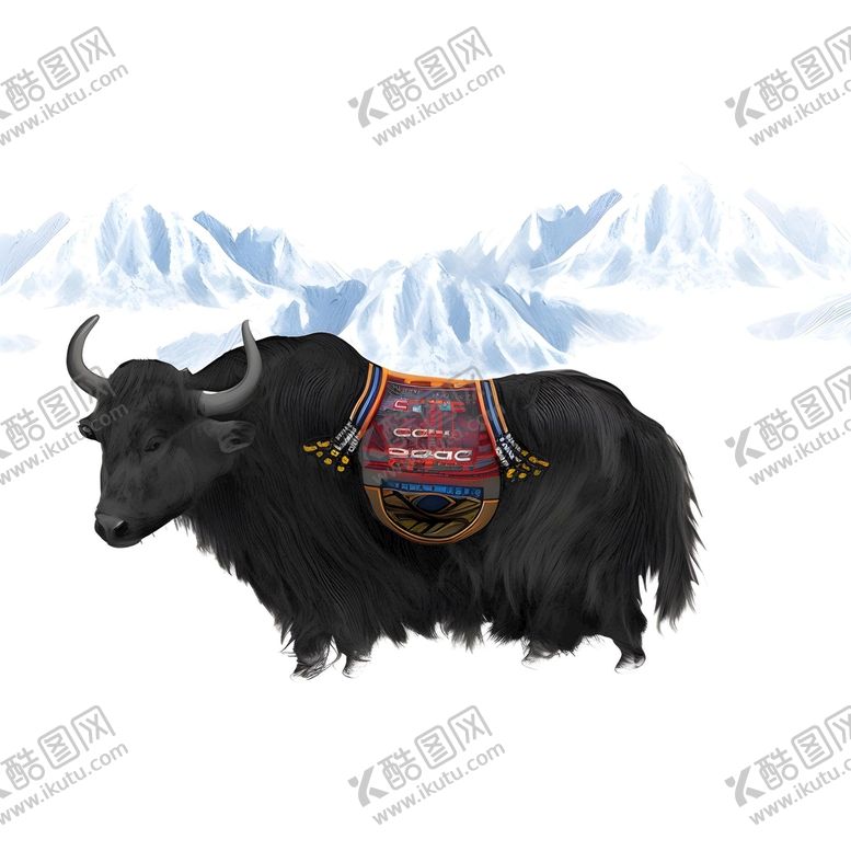 编号：62734109151644398619【酷图网】源文件下载-牦牛牛插画