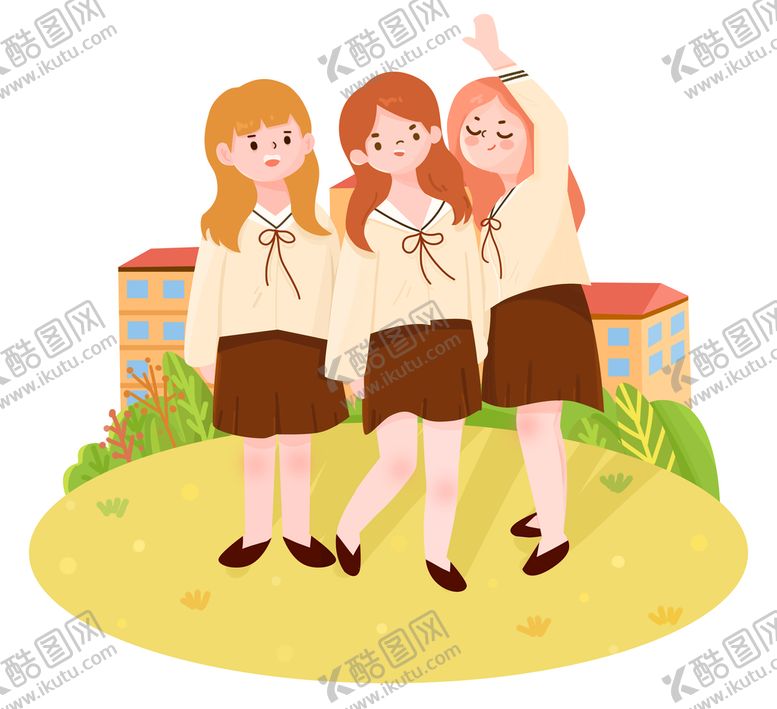 编号：07465809260802363087【酷图网】源文件下载-卡通女孩 