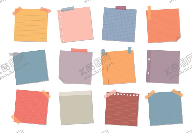 编号：75766709120311269752【酷图网】源文件下载-便签矢量素材