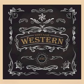 西部风格装饰艺术图案