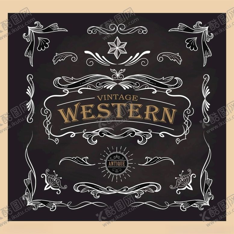 编号：45462004011634236231【酷图网】源文件下载-西部风格装饰艺术图案