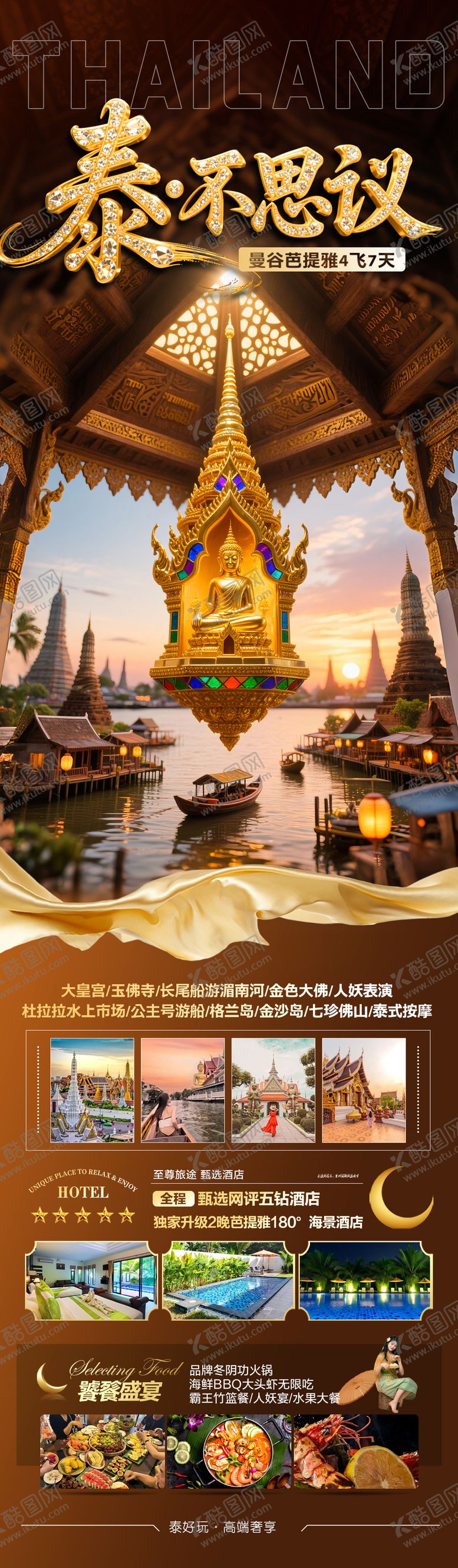编号：86200409222204323013【酷图网】源文件下载-泰国旅游海报
