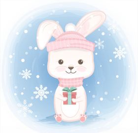 卡通兔子插画