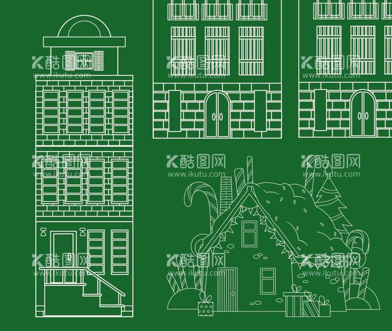 编号：52803011281216422754【酷图网】源文件下载-卡通房屋