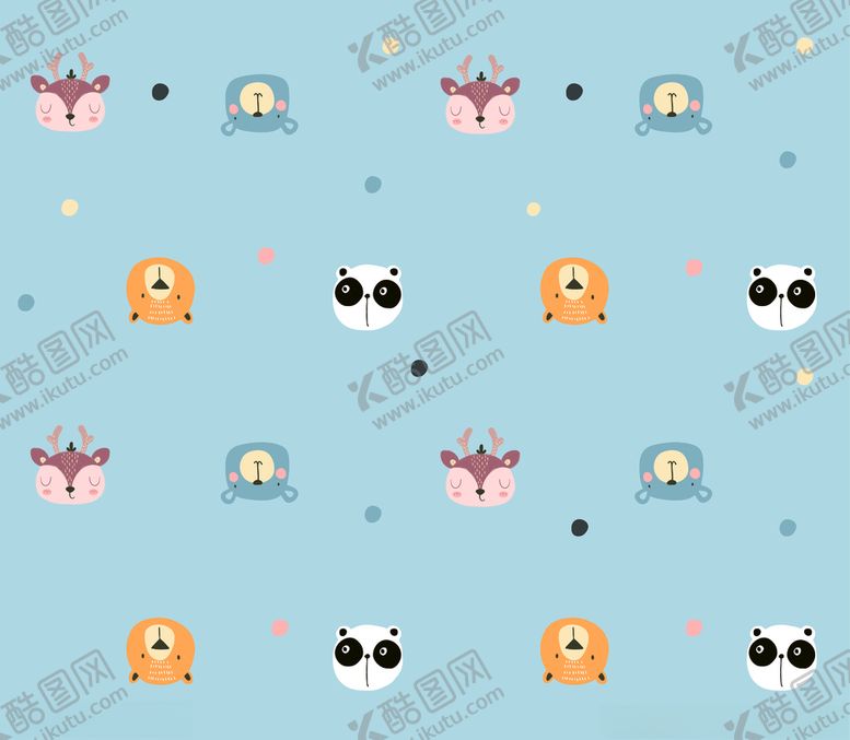 编号：11600510081320565127【酷图网】源文件下载-卡通动物头