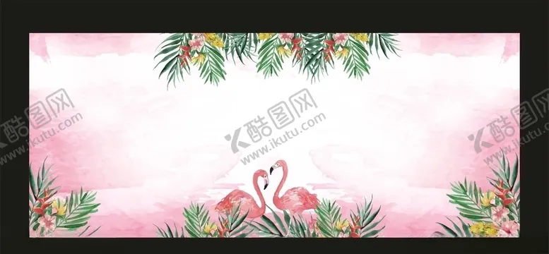编号：44116103130810264403【酷图网】源文件下载-火烈鸟粉色背景