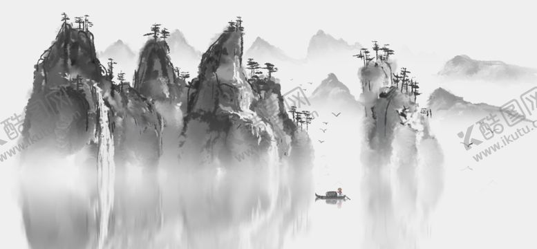 编号：56675110092023586384【酷图网】源文件下载-水墨山水