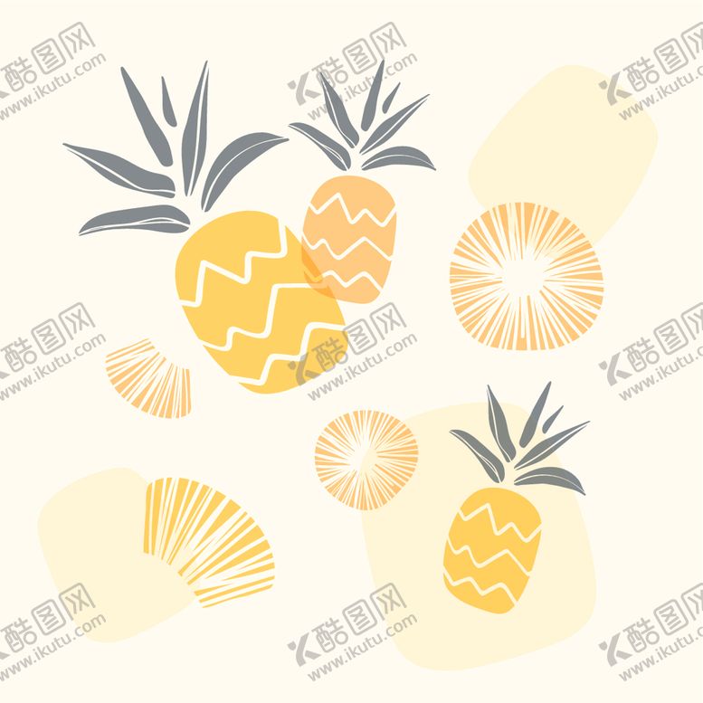 编号：22850306280048296641【酷图网】源文件下载-凤梨菠萝水果