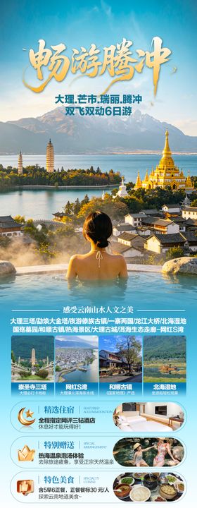 云南腾冲旅游海报