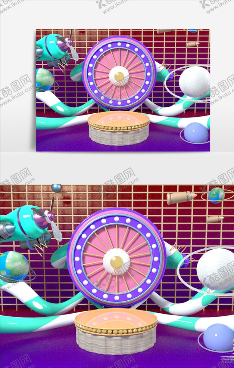 编号：98372809221120505239【酷图网】源文件下载-C4D场景建模