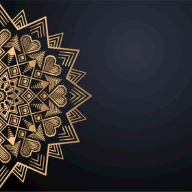 金色古典花纹艺术背景民族风