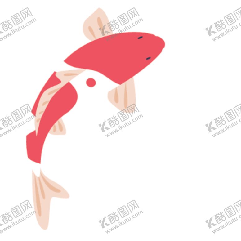 编号：26138009192244278261【酷图网】源文件下载-鲤鱼插画图案