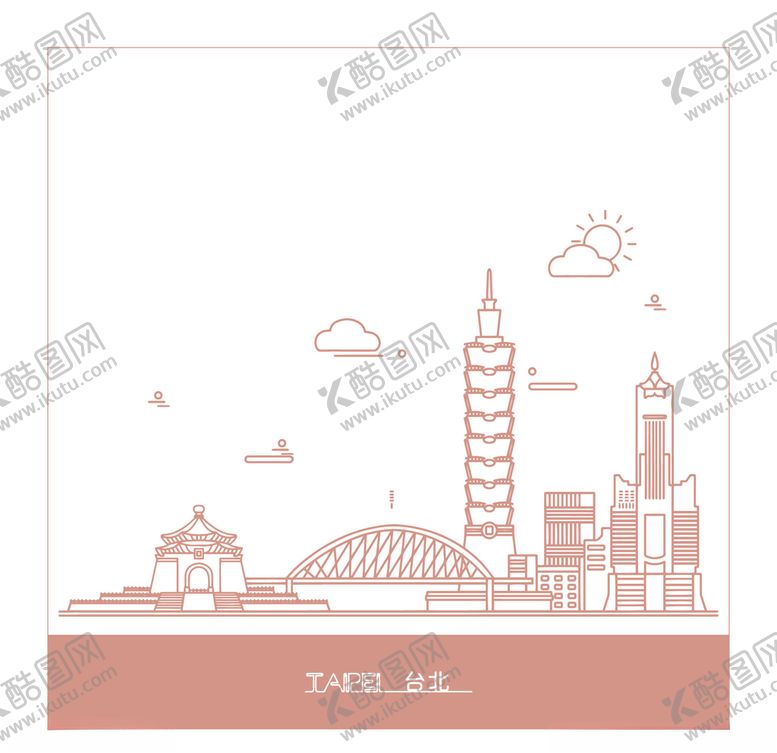编号：92030210171302321135【酷图网】源文件下载-线条城市