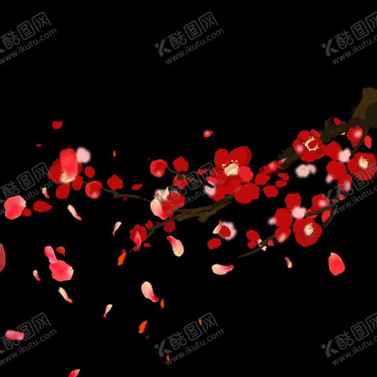 编号：12078404210551189164【酷图网】源文件下载-冬天梅花花瓣免抠