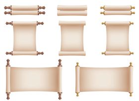 复古大气卷轴创意文案宣传海报