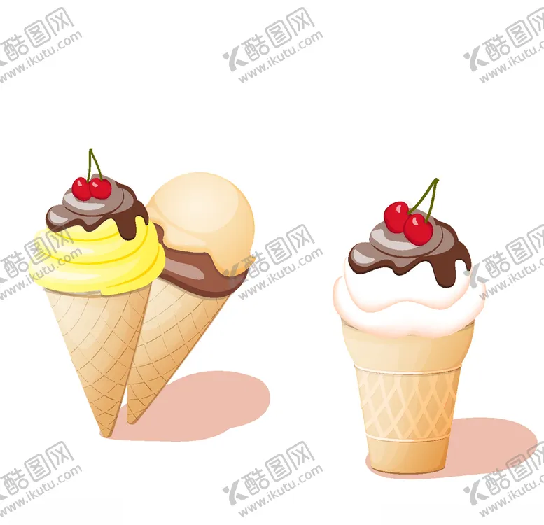 编号：65673507012055468446【酷图网】源文件下载-樱桃冰激凌