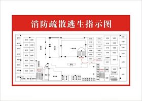 消防疏散逃生指示图