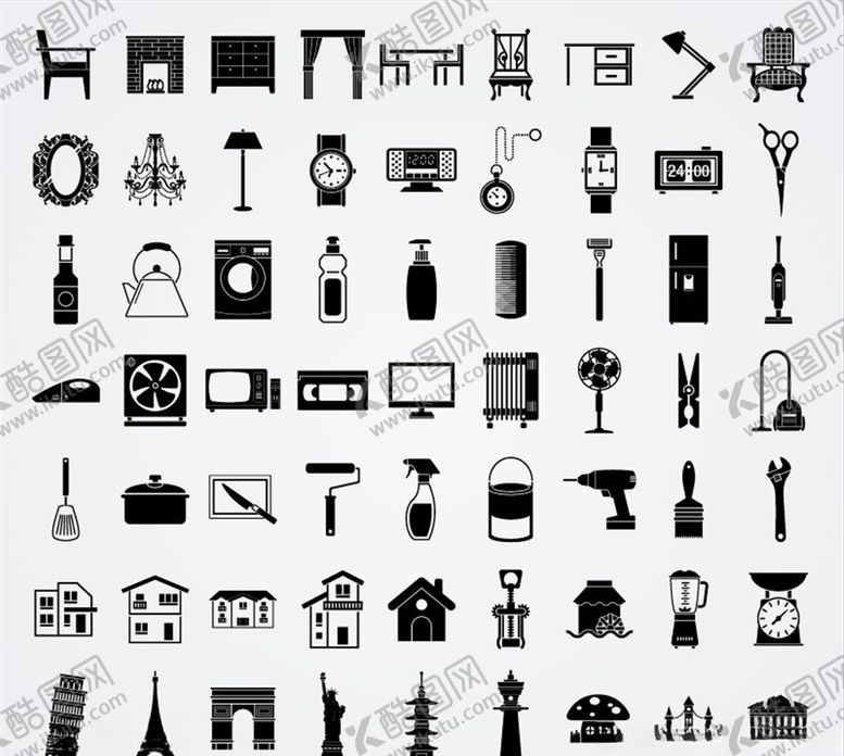 编号：66106210141914265579【酷图网】源文件下载-生活元素图标矢量素材