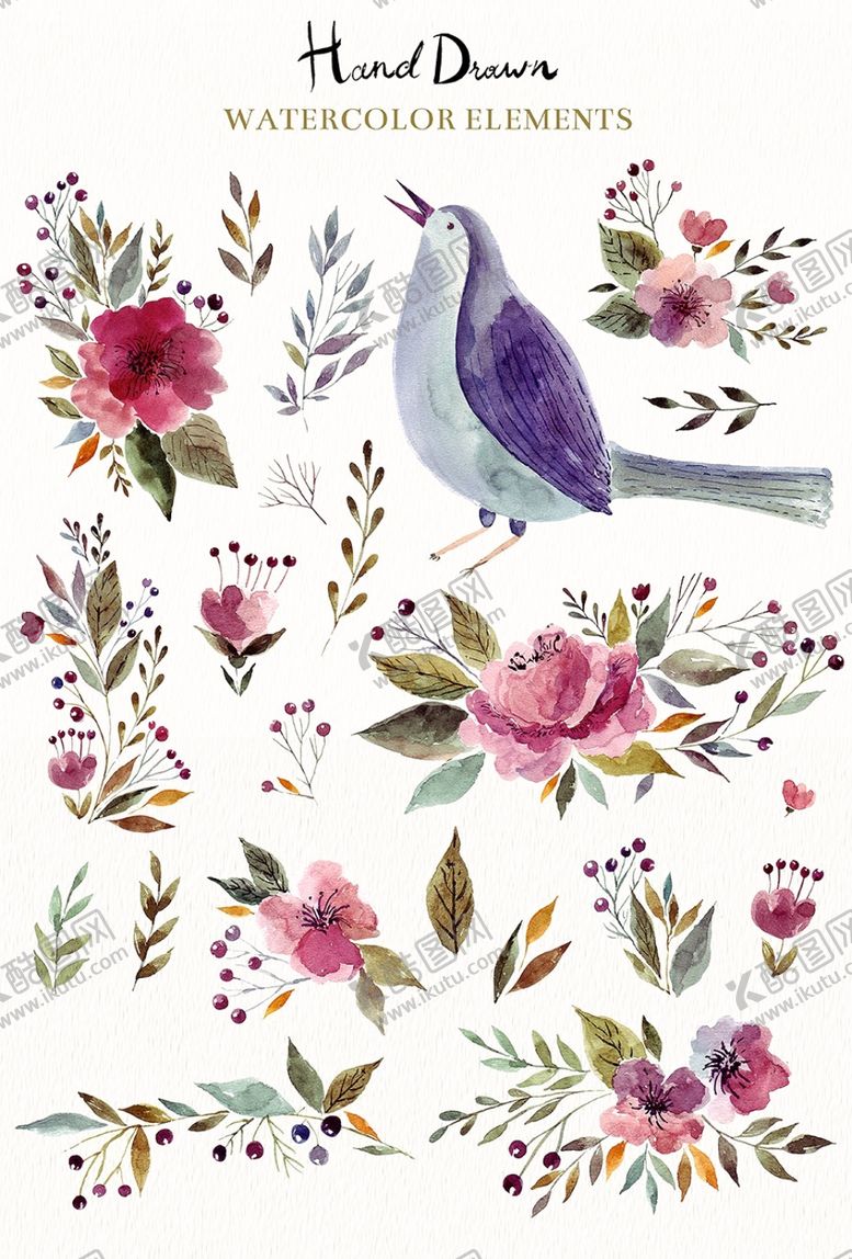 编号：10436109230114285452【酷图网】源文件下载-手绘花朵