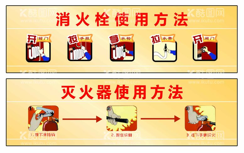 编号：19664711201025015603【酷图网】源文件下载-灭火器使用方法