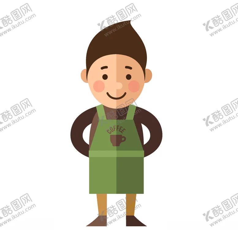 编号：91443606281655521778【酷图网】源文件下载-卡通服务员