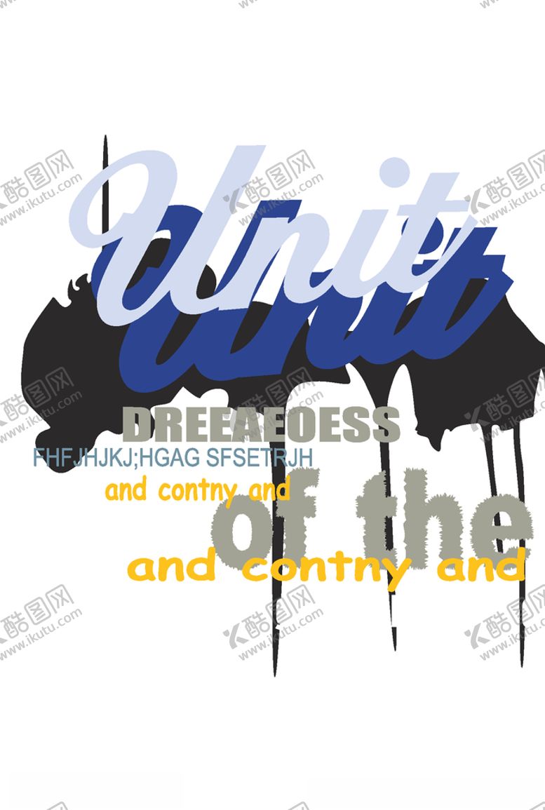 编号：74386109221827149044【酷图网】源文件下载-字母印花