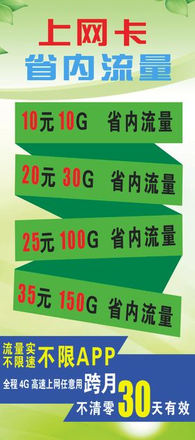 流量卡展架