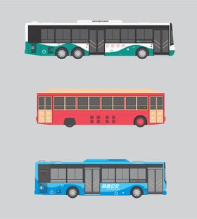 珠海公交手绘车身多图涂装