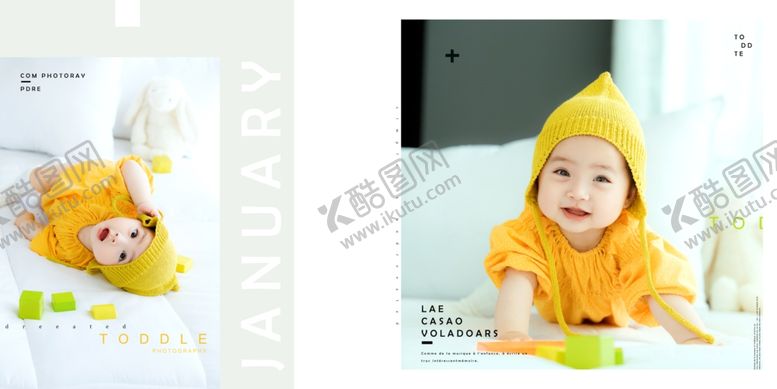 编号：62600009162047557006【酷图网】源文件下载-简约日系风格儿童生日相册模板