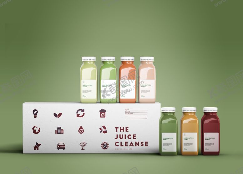 编号：50889610291542424526【酷图网】源文件下载-果汁包装样机