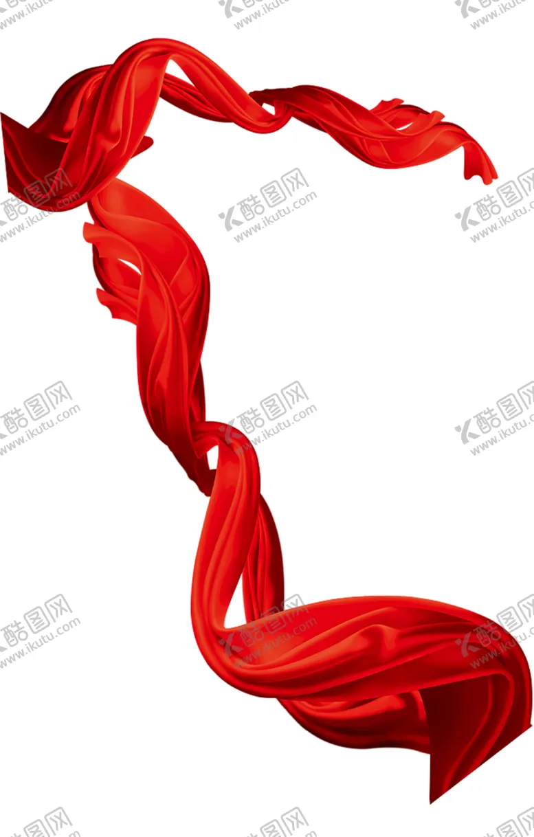 编号：53437301260049243939【酷图网】源文件下载-红色丝绸元素