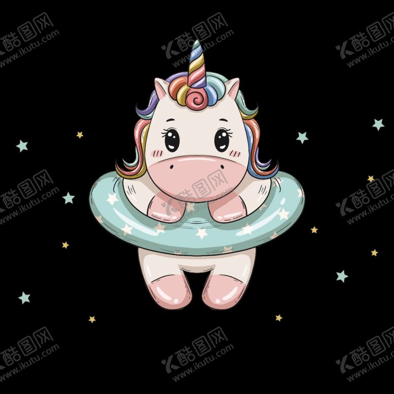 编号：21864909101208505670【酷图网】源文件下载-独角兽卡通动漫插画