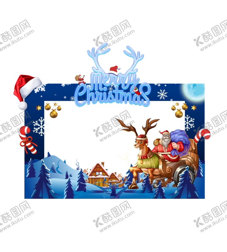 编号：36111910290745463367【酷图网】源文件下载-圣诞节拍照框