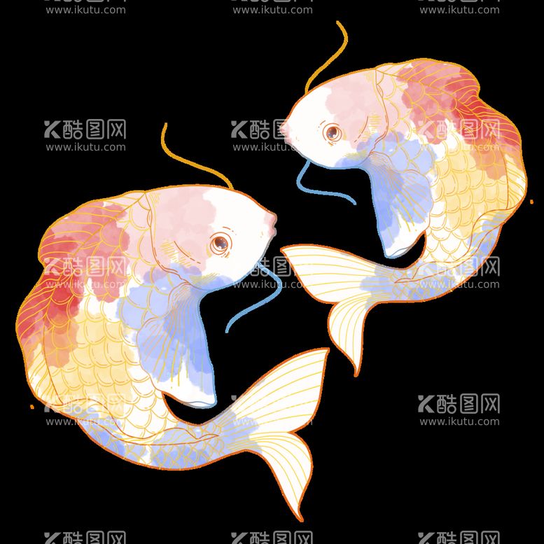 编号：84382710192021007875【酷图网】源文件下载-锦鲤元素