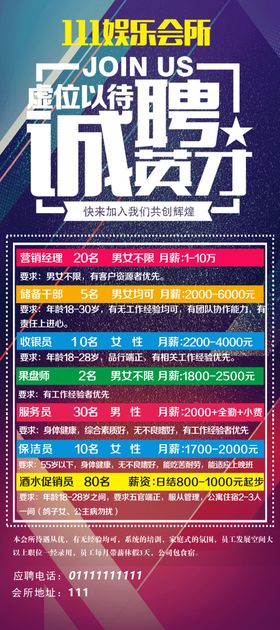 招聘展架