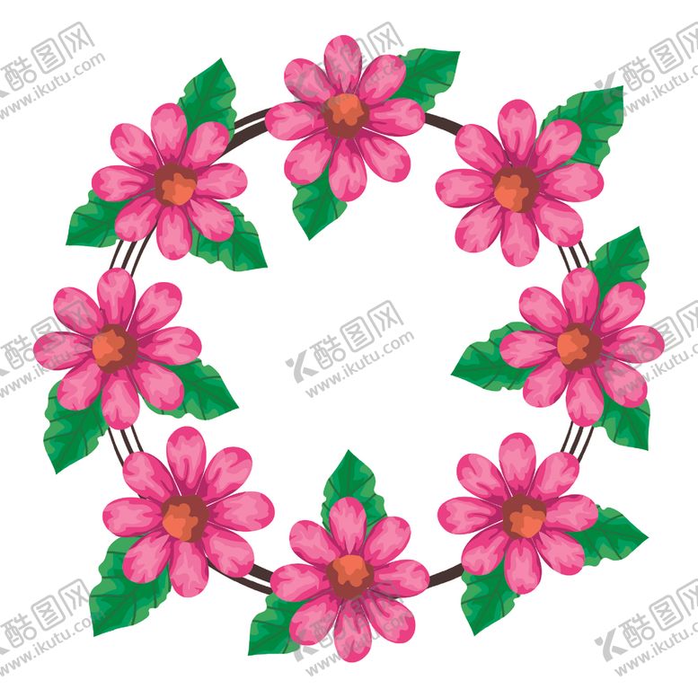 编号：37632706151956113031【酷图网】源文件下载-矢量手绘花朵