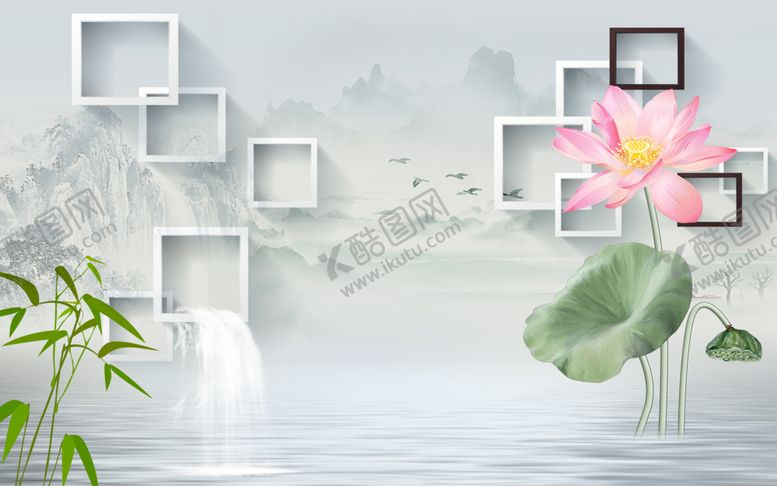 编号：37334105161251488863【酷图网】源文件下载-工笔花鸟背景墙装饰画
